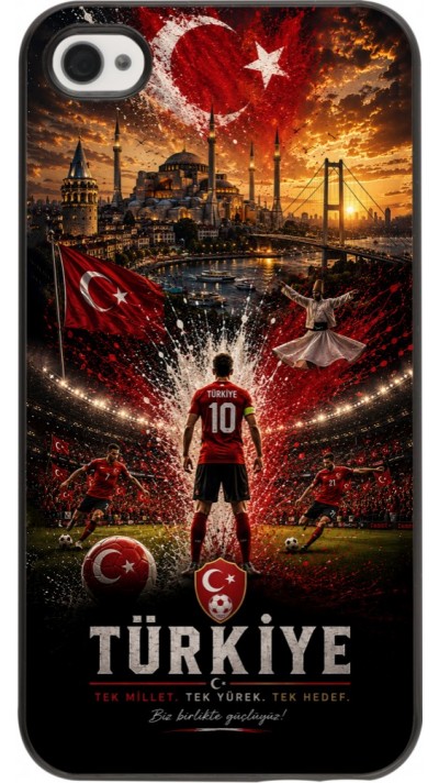 Coque iPhone 4/4s - Football Turquie splash 2026