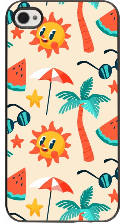 Coque iPhone 4/4s - Summer 2025 Pattern soleil