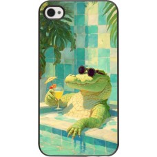 iPhone 4/4s Case Hülle - Crocodile in the swimming pool Summer 2026