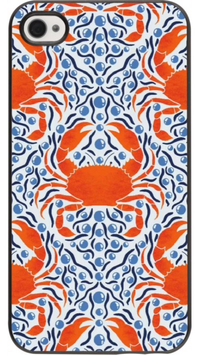 iPhone 4/4s Case Hülle - Crabs and pearls Summer 2026