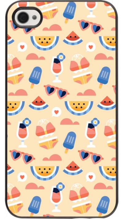 iPhone 4/4s Case Hülle - Pattern Summer 2026