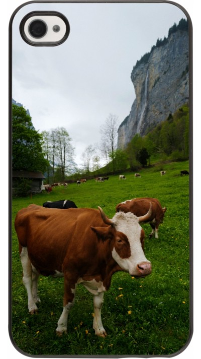 iPhone 4/4s Case Hülle -  Nationalfeiertag Schweiz Kühe