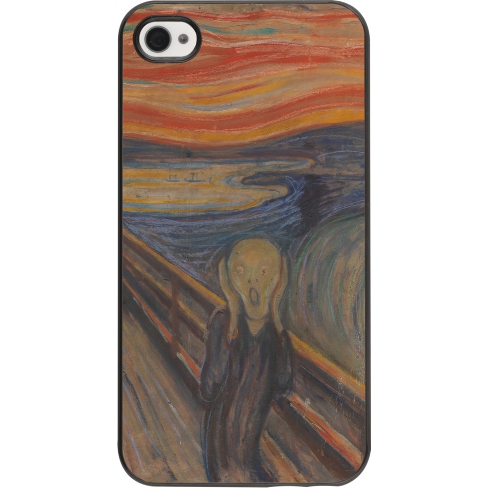 Coque iPhone 4/4s - Tableau art - Le Cri - Edvard Munch