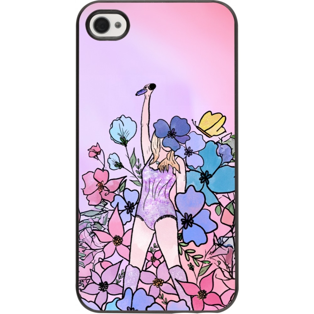 iPhone 4/4s Case Hülle - Taylor Swift Sketch - Pink