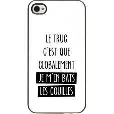Coque iPhone 4/4s - Le truc globalement bats les couilles