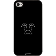 Coque iPhone 4/4s - Turtles lines on black