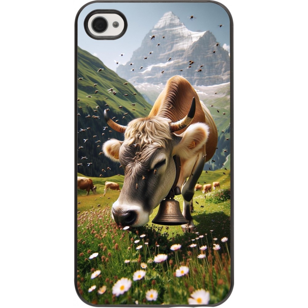 Coque iPhone 4/4s - Vache montagne Valais