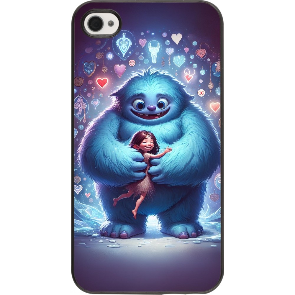 Coque iPhone 4/4s - Valentine 2024 Fluffy Love