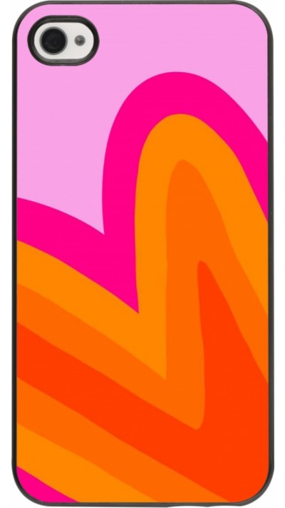Coque iPhone 4/4s - Valentine 2024 heart gradient