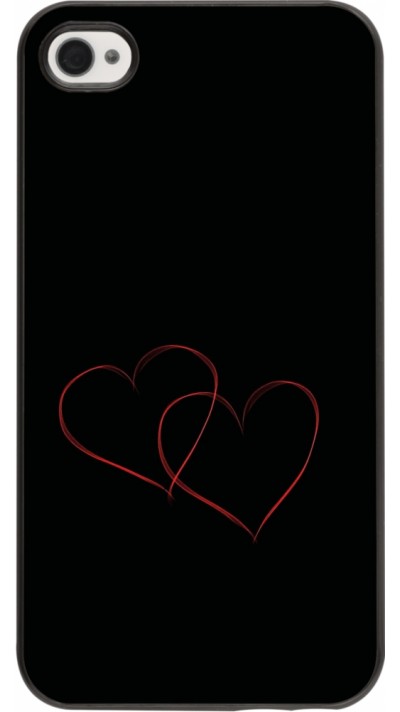 Coque iPhone 4/4s - Valentine 2023 attached heart