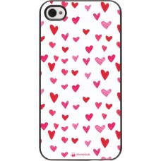 Coque iPhone 4/4s - Valentine 2022 Many pink hearts