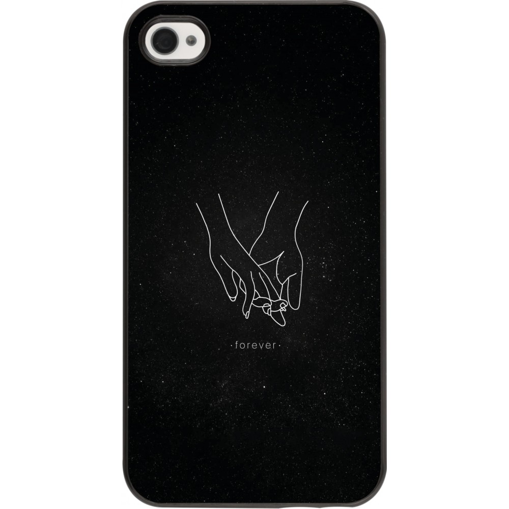 Coque iPhone 4/4s - Valentine 2023 hands forever
