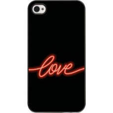 Coque iPhone 4/4s - Valentine 2023 neon love