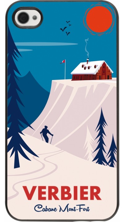 Coque iPhone 4/4s - Verbier Cabane Mont-Fort