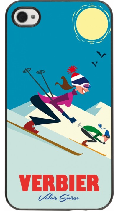 Coque iPhone 4/4s - Verbier Ski Downhill