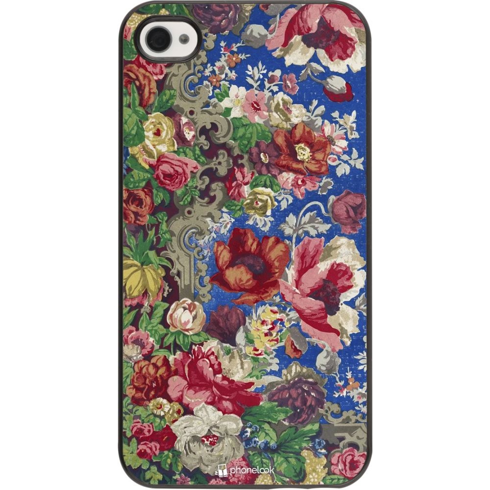 Coque iPhone 4/4s - Vintage Art Flowers