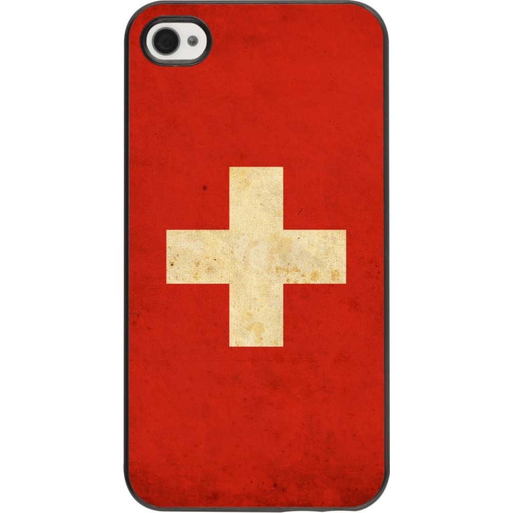 Coque iPhone 4/4s - Vintage Flag SWISS