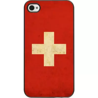 Hülle iPhone 4/4s - Vintage Flag SWISS