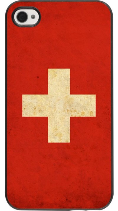 Hülle iPhone 4/4s - Vintage Flag SWISS