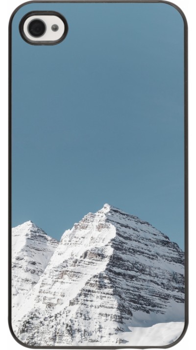 Coque iPhone 4/4s - Winter 22 blue sky mountain