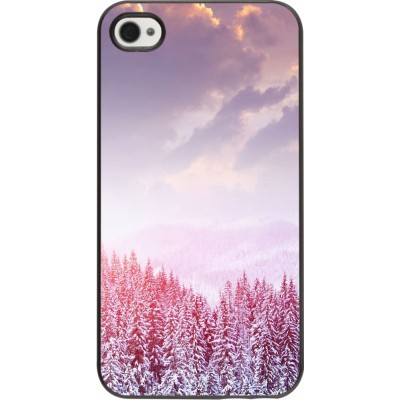Coque iPhone 4/4s - Winter 22 Pink Forest