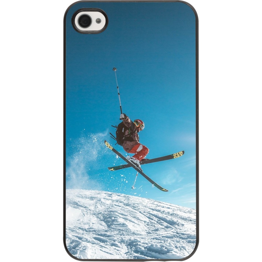 iPhone 4/4s Case Hülle - Winter 22 Ski Jump