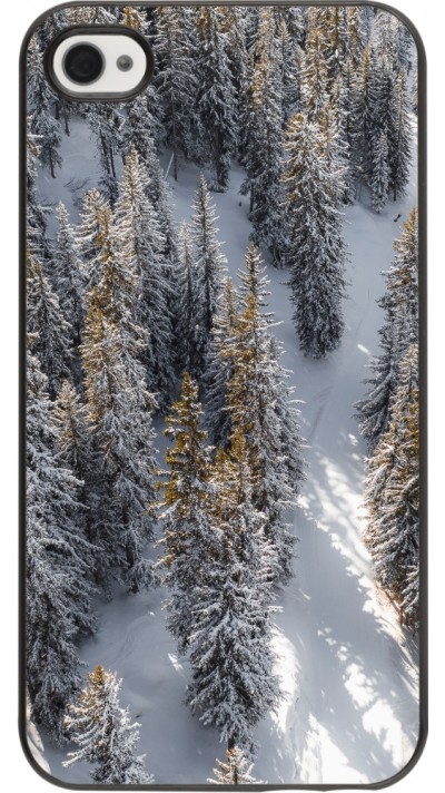 Coque iPhone 4/4s - Winter 22 snowy forest