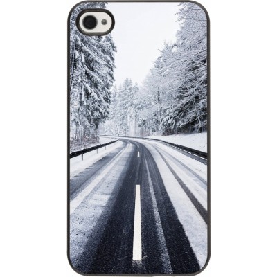 Coque iPhone 4/4s - Winter 22 Snowy Road
