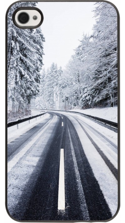 Coque iPhone 4/4s - Winter 22 Snowy Road