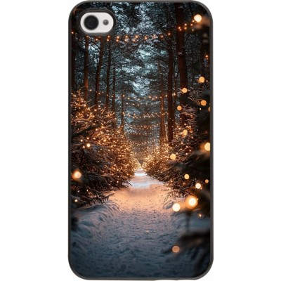 iPhone 4/4s Case Hülle - Winter 25 Winter snowy road