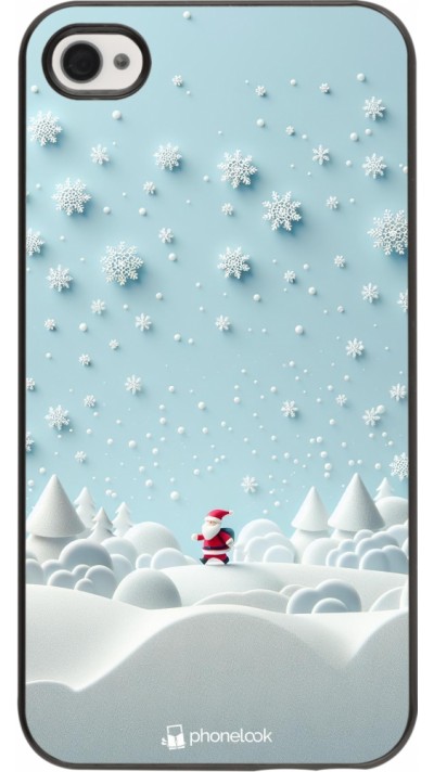 Coque iPhone 4/4s - Noël 2023 Petit Père Flocon