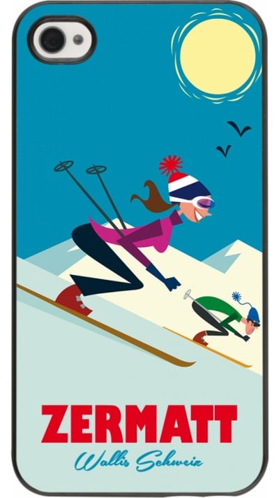 Coque iPhone 4/4s - Zermatt Ski Downhill