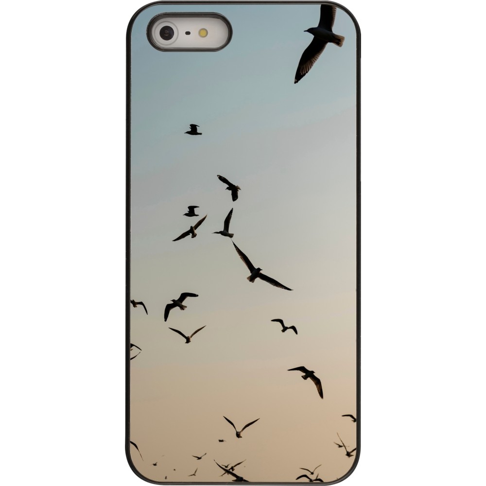 iPhone 5/5s / SE (2016) Case Hülle - Autumn 22 flying birds shadow
