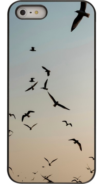 iPhone 5/5s / SE (2016) Case Hülle - Autumn 22 flying birds shadow