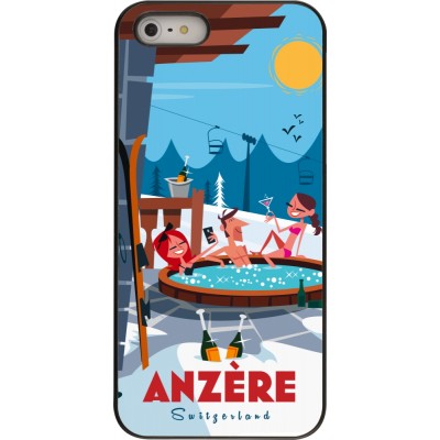iPhone 5/5s / SE (2016) Case Hülle - Anzère Mountain Jacuzzi