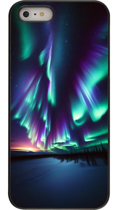 iPhone 5/5s / SE (2016) Case Hülle - Funkelndes Nordlicht