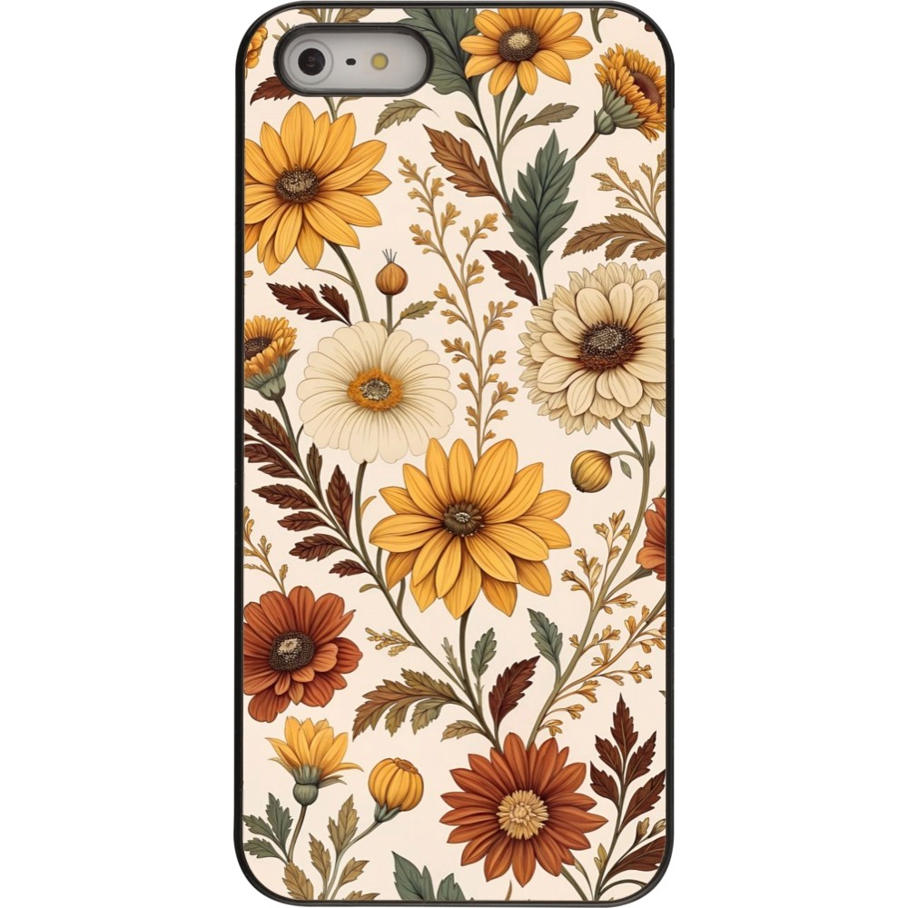 iPhone 5/5s / SE (2016) Case Hülle - Autumn 25 Flower pattern