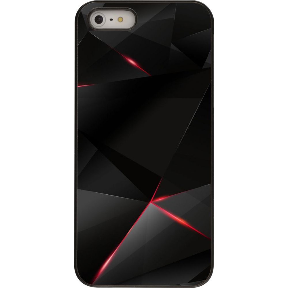 Coque iPhone 5/5s / SE (2016) - Black Red Lines