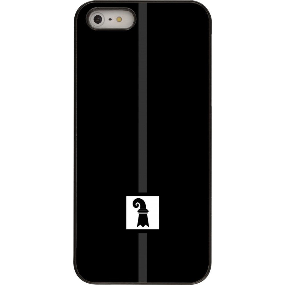 iPhone 5/5s / SE (2016) Case Hülle - Kanton BS schwarz