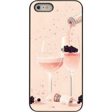 iPhone 5/5s / SE (2016) Case Hülle - Champagne Pouring Pink