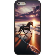 Coque iPhone 5/5s / SE (2016) - Cheval majestueux plage