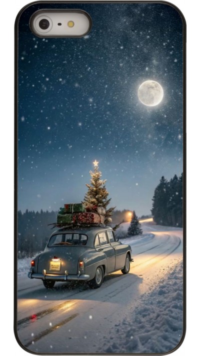 iPhone 5/5s / SE (2016) Case Hülle - Christmas 25 Car with Tree Xmas