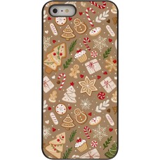 iPhone 5/5s / SE (2016) Case Hülle - Christmas 25 Pattern Ginger Cookie