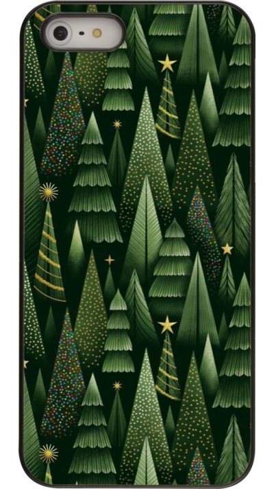 iPhone 5/5s / SE (2016) Case Hülle - Christmas 25 Pattern Xmas Tree