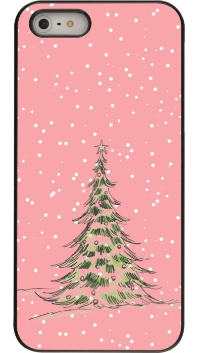Coque iPhone 5/5s / SE (2016) - Christmas 25 Pink Tree