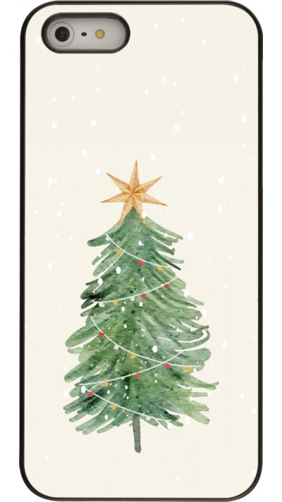 Coque iPhone 5/5s / SE (2016) - Christmas 25 Sketch Tree