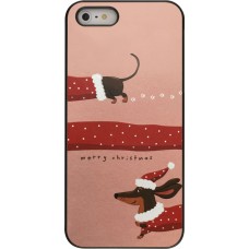 Coque iPhone 5/5s / SE (2016) - Christmas 25 Teckel Merry Xmas
