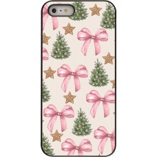 Coque iPhone 5/5s / SE (2016) - Christmas 25 Vintage Ribbons