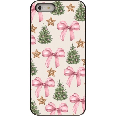 Coque iPhone 5/5s / SE (2016) - Christmas 25 Vintage Ribbons