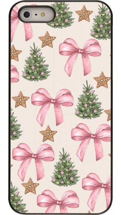 Coque iPhone 5/5s / SE (2016) - Christmas 25 Vintage Ribbons